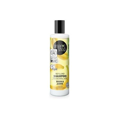 Organic Shop Banan & Jasmin Sjampo - Normalt Hår - 280ml Organic Shop Banan & Jasmin Sjampo - Normalt Hår - 280ml