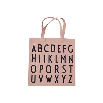 Design Letters Tote Bag ABC Nude Design Letters Tote Bag ABC Nude