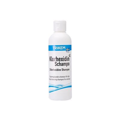Trikem Klorheksidin Shampoo - Hund, Katt, Hest - 200ml Trikem Klorheksidin Shampoo - Hund, Katt, Hest - 200ml
