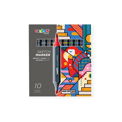 Carioca Plus Skissepenner 10-Pack Carioca Plus Skissepenner 10-Pack