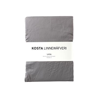 Kosta Linnewäfveri Satin Dra-på-laken 160x200 Grå Kosta Linnewäfveri Satin Dra-på-laken 160x200 Grå