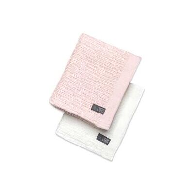 Vinter & Bloom Teppe Soft Grid Eko 2-pk Bright White/Baby Pink Vinter & Bloom Teppe Soft Grid Eko 2-pk Bright White/Baby Pink