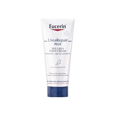 Eucerin UreaRepair Plus 10% Urea Fotkrem - Tørr, Råtten Hud, 48t Hydrering Eucerin UreaRepair Plus 10% Urea Fotkrem - Tørr, Råtten Hud, 48t Hydrering