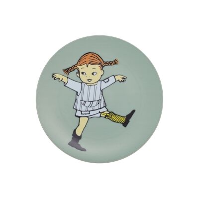 Rätt Start Pippi Sirkus Flat Tallerken Grønn Rätt Start Pippi Sirkus Flat Tallerken Grønn