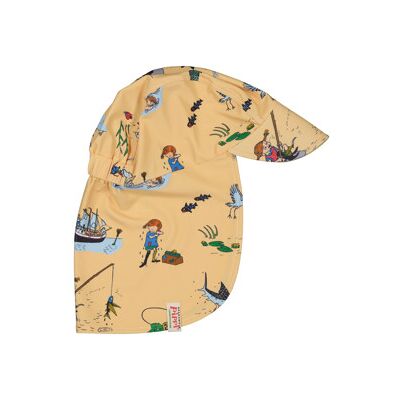 Geggamoja UV-solcaps Pippi Langstrømpe Gul 2-6 år Geggamoja UV-solcaps Pippi Langstrømpe Gul 2-6 år