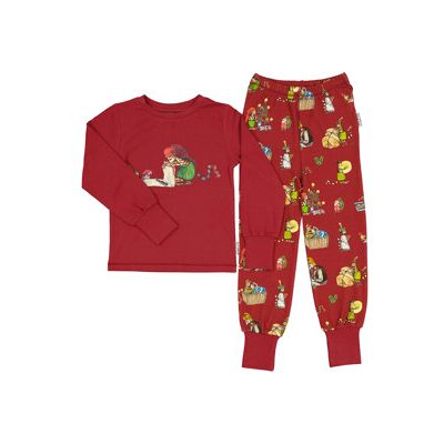 Geggamoja Pyjamas Pettson & Findus Jul Rød 110-116 cl Geggamoja Pyjamas Pettson & Findus Jul Rød 110-116 cl