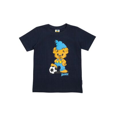 Bamse T-skjorte Fotballspiller Mblå 110 Bamse T-skjorte Fotballspiller Mblå 110