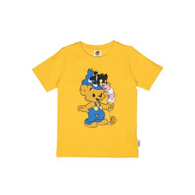 Bamse Iskrem T-skjorte Gul 122 cl Bamse Iskrem T-skjorte Gul 122 cl