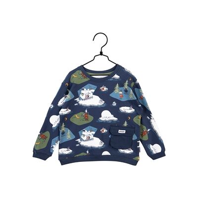 Mumin Moomin Ice Flake College skjorte Blå 116 cl Mumin Moomin Ice Flake College skjorte Blå 116 cl