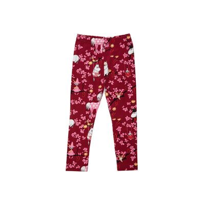 Mumin Mummitrollet Klatretre Leggings Burgunderrød 122 cl Mumin Mummitrollet Klatretre Leggings Burgunderrød 122 cl