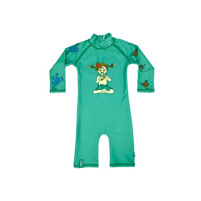 Swimpy UV-drakt Pippi Sørhavet Grønn 74-80 cl Swimpy UV-drakt Pippi Sørhavet Grønn 74-80 cl