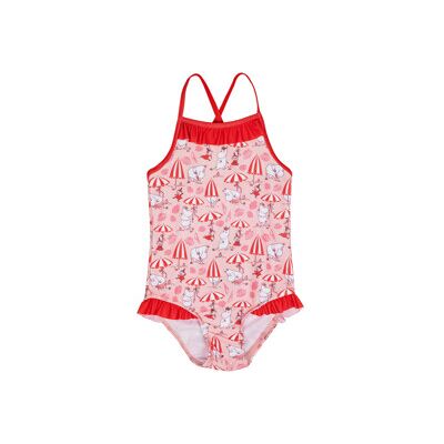 Mumin Mummitrollet Snäckstrand Badedrakt Korall 98-104 cl Mumin Mummitrollet Snäckstrand Badedrakt Korall 98-104 cl