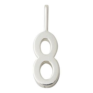 Design Letters Lucky Numbers 10 mm Silver No. 008 No. 008 Design Letters Lucky Numbers 10 mm Silver No. 008 No. 008