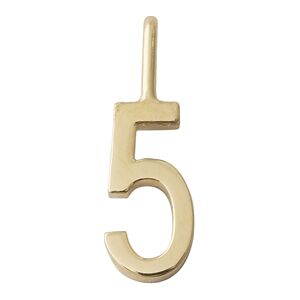 Design Letters Lucky Numbers 10 mm Gold 0-9 No. 005 Design Letters Lucky Numbers 10 mm Gold 0-9 No. 005