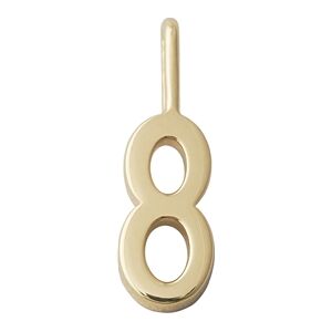Design Letters Lucky Numbers 10 mm Gold 0-9 No. 008 Design Letters Lucky Numbers 10 mm Gold 0-9 No. 008