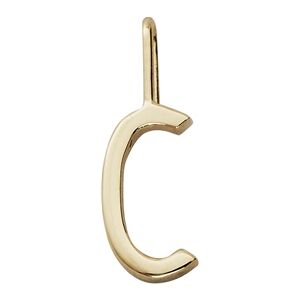 Design Letters Archetype Charm 10 mm Gold A-Z C Design Letters Archetype Charm 10 mm Gold A-Z C