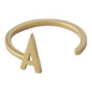 Design Letters Ring Gold A-Z A Design Letters Ring Gold A-Z A
