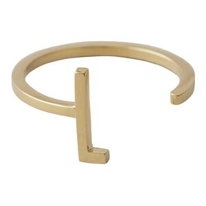 Design Letters Ring Gold A-Z L Design Letters Ring Gold A-Z L
