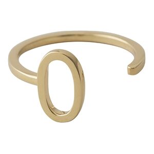 Design Letters Ring Gold A-Z O Design Letters Ring Gold A-Z O