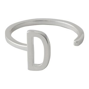 Design Letters Ring Silver A-Z D Design Letters Ring Silver A-Z D