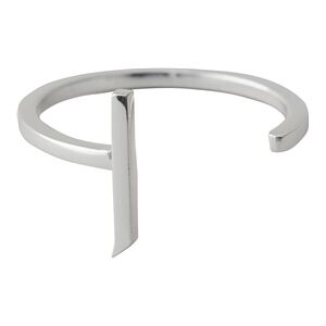 Design Letters Ring Silver A-Z J Design Letters Ring Silver A-Z J