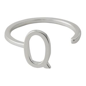 Design Letters Ring Silver A-Z Q Design Letters Ring Silver A-Z Q