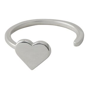 Design Letters Heart Ring Silver Design Letters Heart Ring Silver