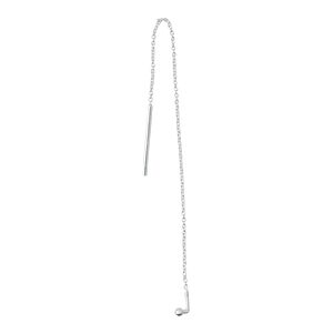 Design Letters Earring Chain Silver Design Letters Earring Chain Silver