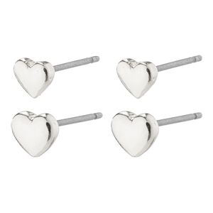 Pilgrim 66231-6003 AFRODITTE Heart Earrings 2-In-1 Set 1 set Pilgrim 66231-6003 AFRODITTE Heart Earrings 2-In-1 Set 1 set