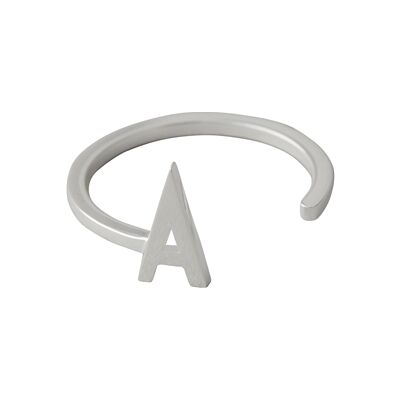 Design Letters Ring Silver A-Z A Design Letters Ring Silver A-Z A