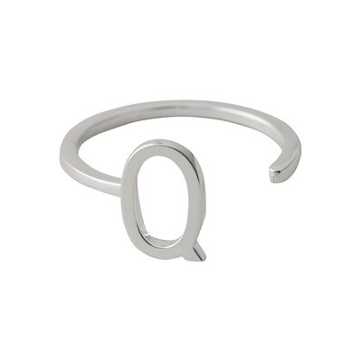 Design Letters Ring Silver A-Z Q Design Letters Ring Silver A-Z Q