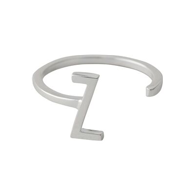 Design Letters Ring Silver A-Z Z Design Letters Ring Silver A-Z Z