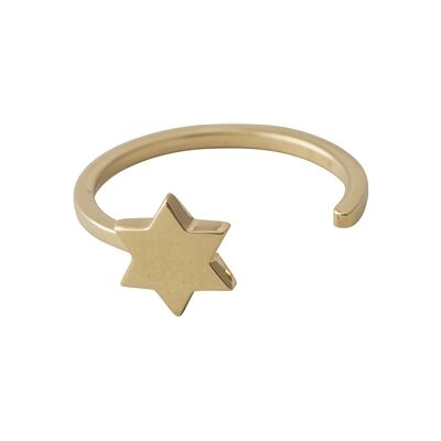 Design Letters Star Ring Gold Design Letters Star Ring Gold