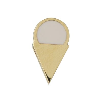 Design Letters Enamel Ice Cream Charm Gold Nude Design Letters Enamel Ice Cream Charm Gold Nude