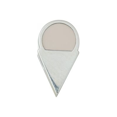 Design Letters Enamel Ice Cream Charm Silver Nude Design Letters Enamel Ice Cream Charm Silver Nude