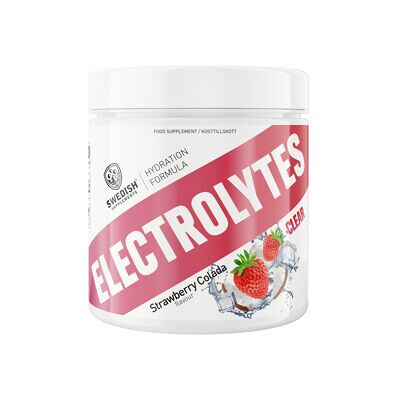 Swedish Supplements Clear Electrolytes Strawberry Colada 240 gram Swedish Supplements Clear Electrolytes Strawberry Colada 240 gram