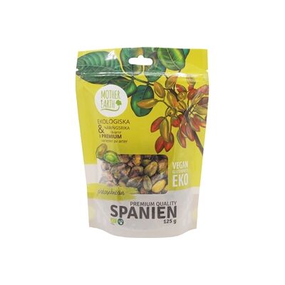 Mother Earth Pistagenötter Premium RAW&EKO 125 gram Mother Earth Pistagenötter Premium RAW&EKO 125 gram