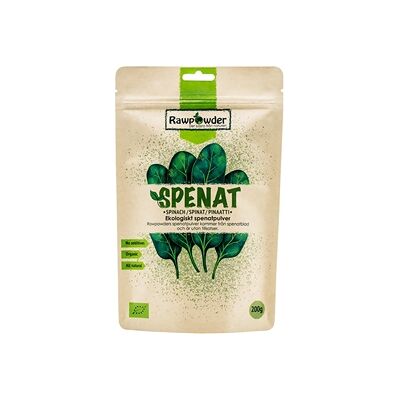 Rawpowder Spenat Pulver EKO 200 gram Rawpowder Spenat Pulver EKO 200 gram