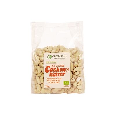 Biofood Cashewnötter Extra Goda 750 gram Biofood Cashewnötter Extra Goda 750 gram