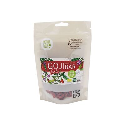 Mother Earth Gojibär Jumbo Premium RAW&EKO 125 gram Mother Earth Gojibär Jumbo Premium RAW&EKO 125 gram