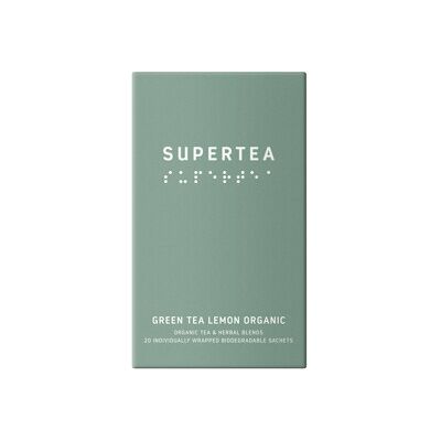 Teministeriet SUPERTEA Grønn Te Sitron Økologisk 20 poser Teministeriet SUPERTEA Grønn Te Sitron Økologisk 20 poser