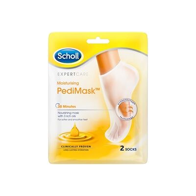 Scholl PediMask - Fuktighetsgivende fotmaske med naturlige oljer Scholl PediMask - Fuktighetsgivende fotmaske med naturlige oljer