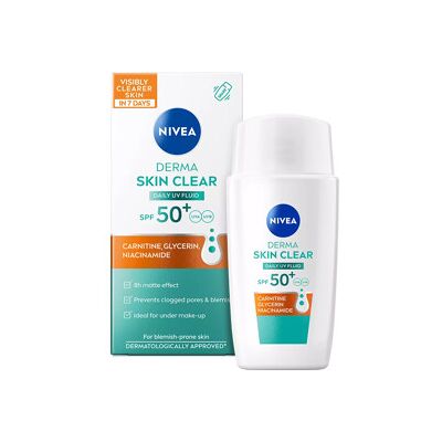 Nivea Derma Skin Clear Daily Uv Fluid Spf 50+ 40 ml Nivea Derma Skin Clear Daily Uv Fluid Spf 50+ 40 ml