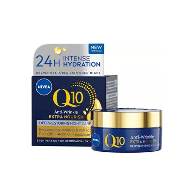 Nivea Q10 Anti Wrinkle Extra Nourish Night Cream 50 ml Nivea Q10 Anti Wrinkle Extra Nourish Night Cream 50 ml