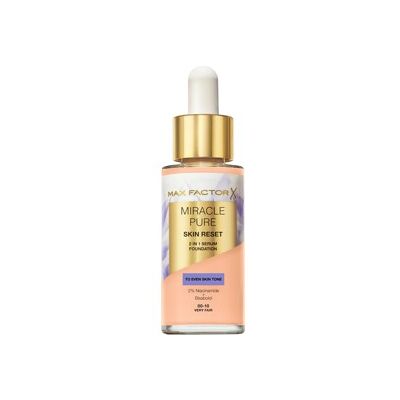 Max Factor Miracle Pure Skin Reset 2in1 Serum Foundation 30 ml 00-10 Very Fair Max Factor Miracle Pure Skin Reset 2in1 Serum Foundation 30 ml 00-10 Very Fair