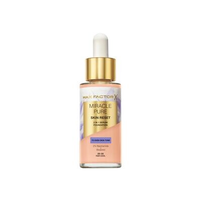 Max Factor Miracle Pure Skin Reset 2in1 Serum Foundation 30 ml 20-35 Fair Cool Max Factor Miracle Pure Skin Reset 2in1 Serum Foundation 30 ml 20-35 Fair Cool