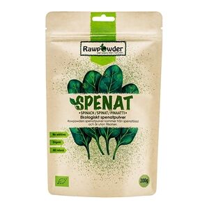 Rawpowder Spenat Pulver EKO 200 gram Rawpowder Spenat Pulver EKO 200 gram