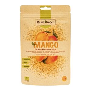 Rawpowder Mango pulver frystorkad 125 gram Rawpowder Mango pulver frystorkad 125 gram