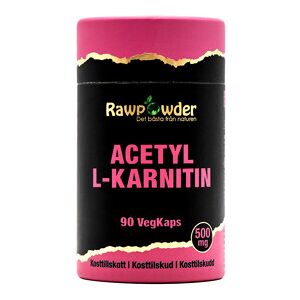Rawpowder Acetyl L-Karnitin 500mg 90 kapsler Rawpowder Acetyl L-Karnitin 500mg 90 kapsler