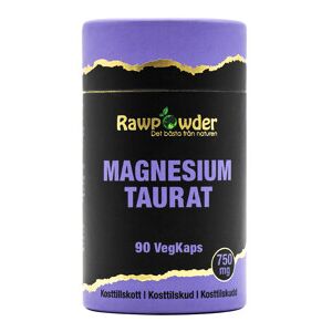 Rawpowder Magnesium Taurat 750mg 90 kapsler Rawpowder Magnesium Taurat 750mg 90 kapsler